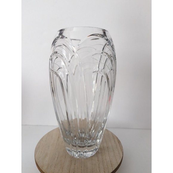 Stunning Rogaska Maestro Vase Cut Etched Crystal Centerpiece 10" Art Deco - Picture 2 of 7